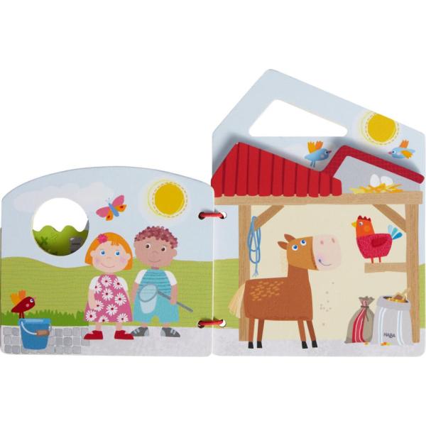 Haba Dřevěná kniha pro nejmenší Traktor