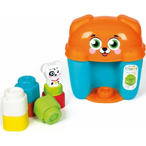 Clementoni - Clemmy Box s víkem Pejsek 6 kostek