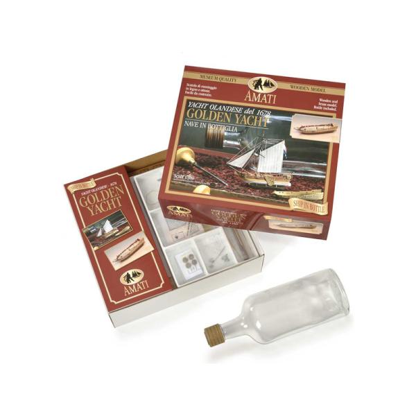 AMATI Golden Yacht 1:300 kit do láhve (obrázek 4)