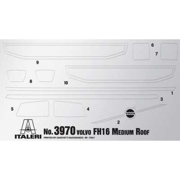 Model Kit truck 3970 - Volvo FH16 Medium Roof (1:24) (obrázek 4)