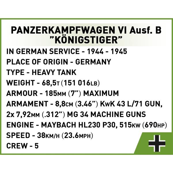 Cobi 3113 II WW Panzer VI Ausf. B Königstiger, 1:35, 802 k, 1 f (obrázek 11)