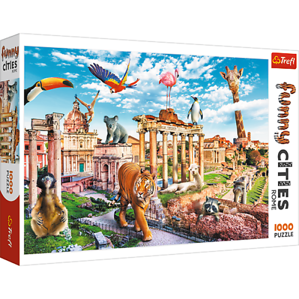 Trefl Puzzle 1000 Funny Cities - Divoký Řím