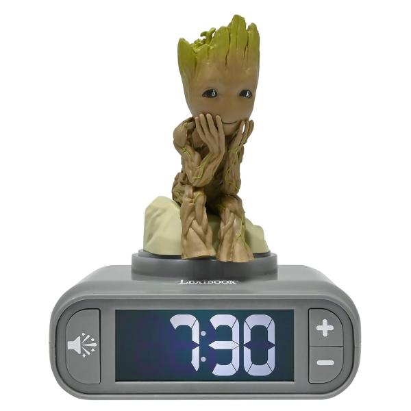 Budík s nočným 3D svetlom Groot