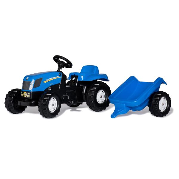 Rollytoys Šlapací traktor New Holland TVT190 s vlečkou