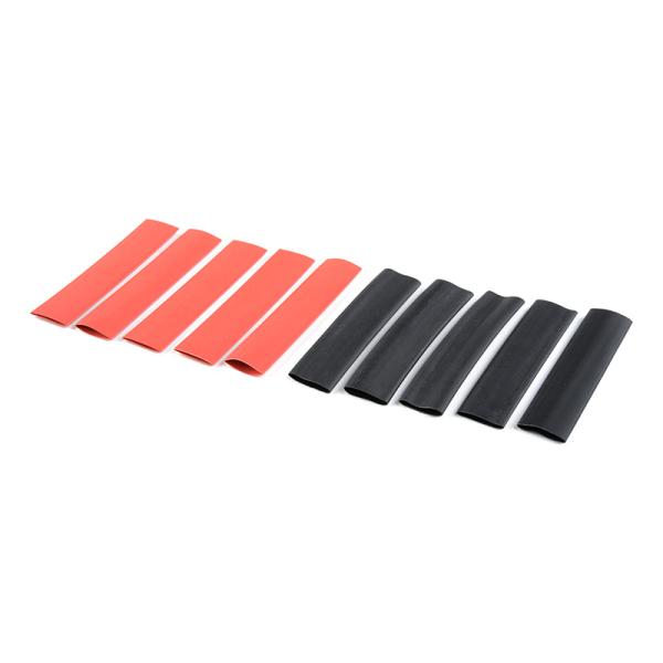 Zmršťovacia bužírka 9.5mm červená + čierna (10)