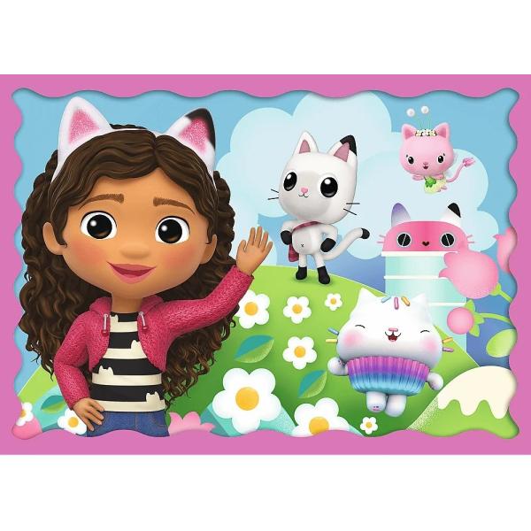 Trefl Puzzle 4v1 – Gabbyina dobrodružství / Universal Gabby´s Dollhouse