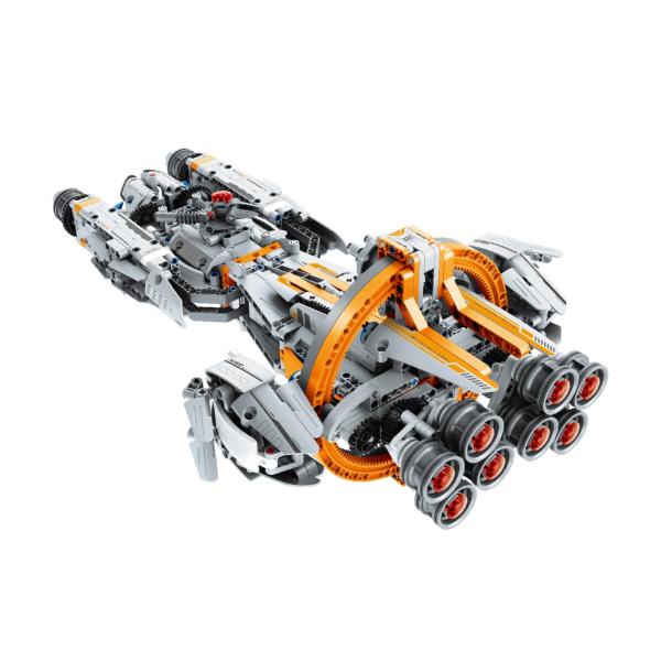Stavebnice iM.MASTER vesmírná loď s mechanickým pohonem plast 955 dílků (obrázek 4)