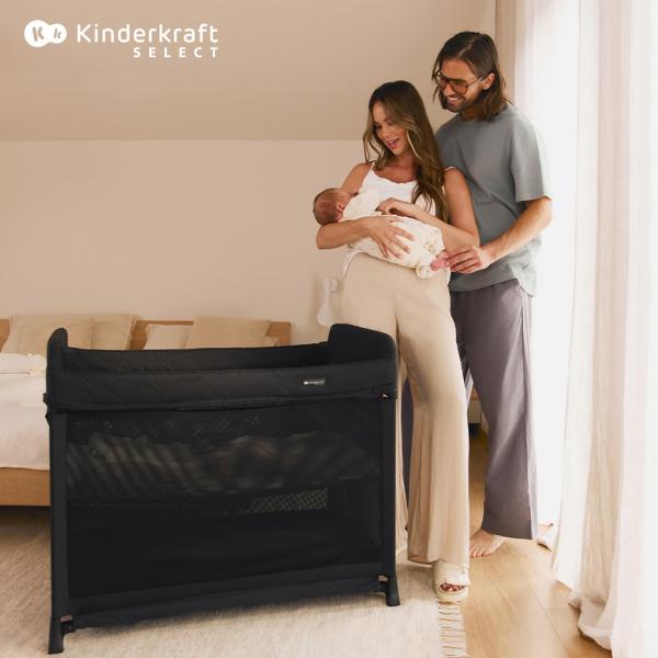 KINDERKRAFT SELECT Postýlka cestovní Moon Dream Black (obrázek 3)