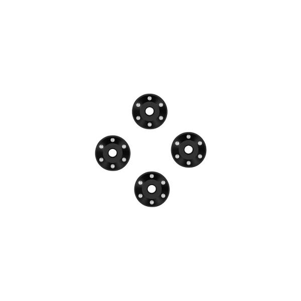 Traxxas rondella disco ruota in alluminio nera (4)