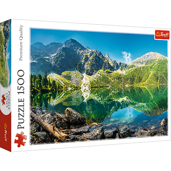 Trefl Puzzle 1500 - Jezero Mořské Oko, Tatry, Polsko