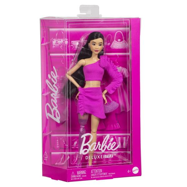 Barbie deluxe modelka - Šaty s růží (obrázek 5)