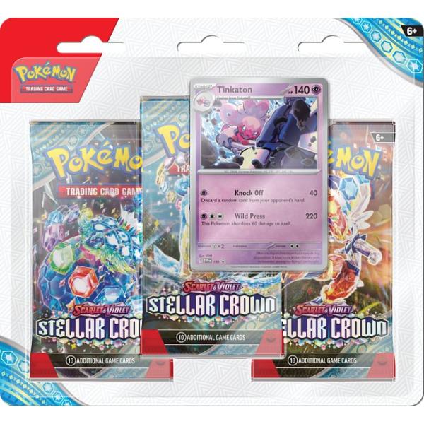 Pokémon TCG: SV07 Stellar Crown - 3 Blister Booster