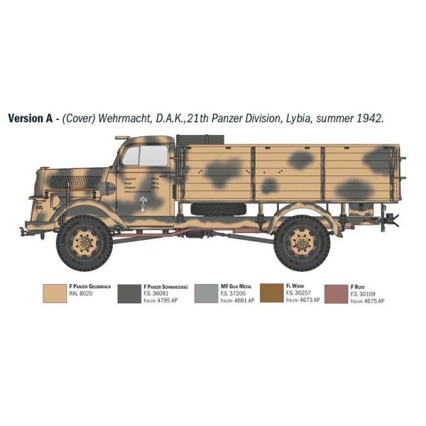 Model Kit military 6760 - Kfz. 305 Opel Blitz Typ A 4x4 (1:35) (obrázek 4)