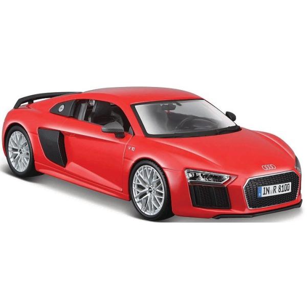 Maisto - Audi R8 V10 Plus, červené, 1:24