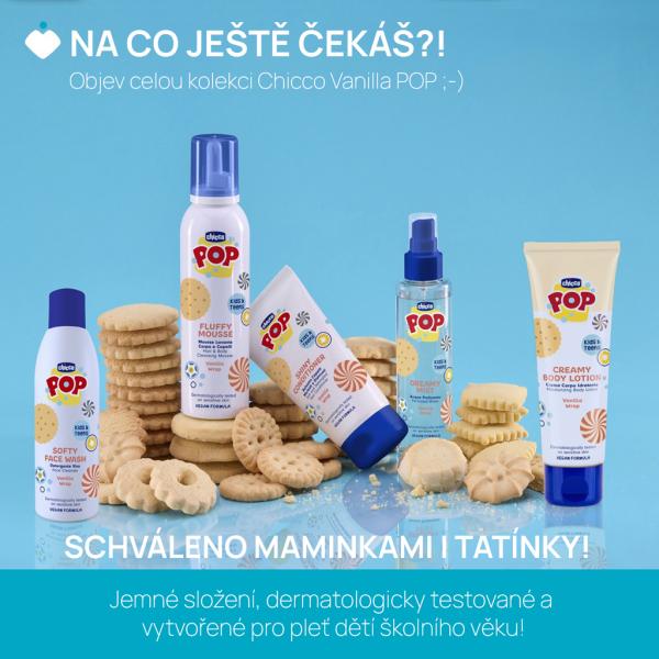 CHICCO Krémové tělové mléko Vanilla POP pro děti a teenagery 150ml (obrázek 6)