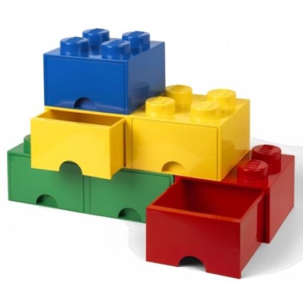 LEGO® úložný box 4 - se zásuvkou modrá 250 x 250 x 180 mm (obrázek 4)