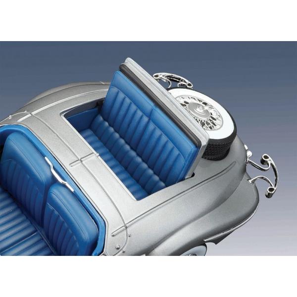 Maisto – 1936 Mercedes-Benz 500 K Typ Specialroadster, metal šedý, 1:18