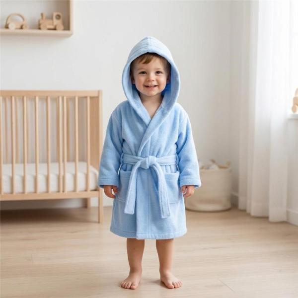 Dětský froté župan New Baby blue (obrázek 8)