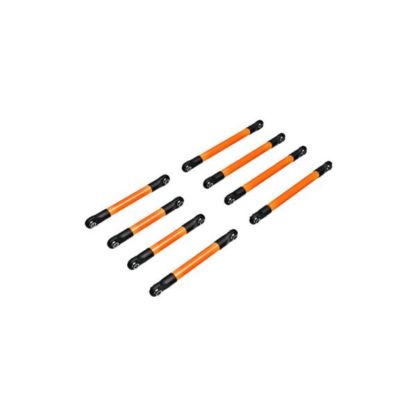 Traxxas ojnička spodná hliníková oranžovo eloxovaná (sada)