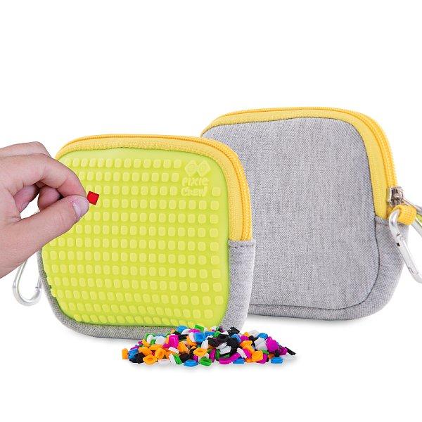 PIXIE CREW univerzální pouzdro ŠEDÉ/NEON ŽLUTÉ