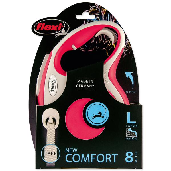 Vodítko Flexi New Comfort páska L červené 8m