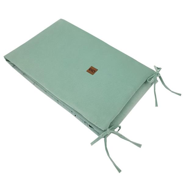 EKO Chránič do postýlky VELVET Dogs Mint 360x35 cm (obrázek 3)