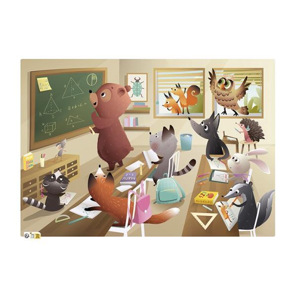 SENTOSPHERE Dětské puzzle Ať žije škola 2x24 dílků (obrázek 3)