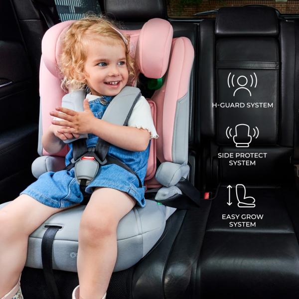 KINDERKRAFT Autosedačka I-Comfy i-Size (76 do 150 cm) Růžová (obrázek 3)