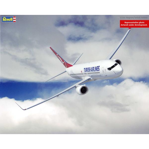 Plastic ModelKit letadlo 03772 – Boeing 737-800 „Turkish Airlines“ (1:144)