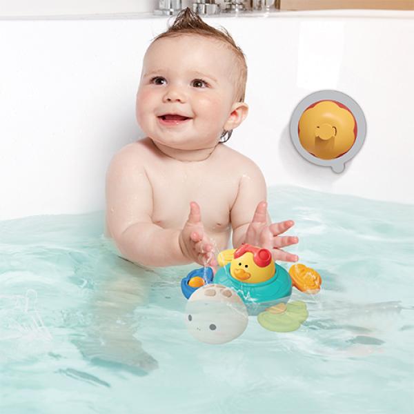 BABYONO Hračka senzorická s přísavkou želva Turtle 6m+ (obrázek 5)