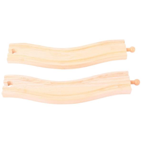 Bigjigs Rail Obloukové koleje 22 cm 2 ks