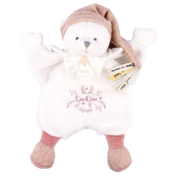 Doudou Dárková sada Plyšový muchláček medvídek s čepičkou růžový 25 cm (obrázek 5)