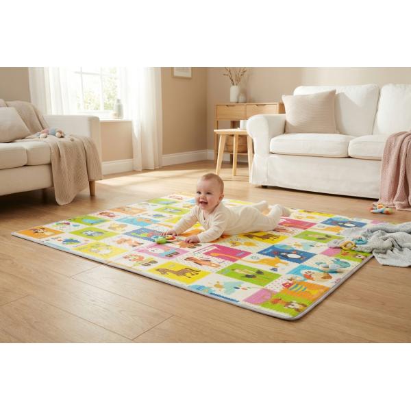 Multifunkční pěnová skládací podložka oboustranná 200x150, Dino (obrázek 10)