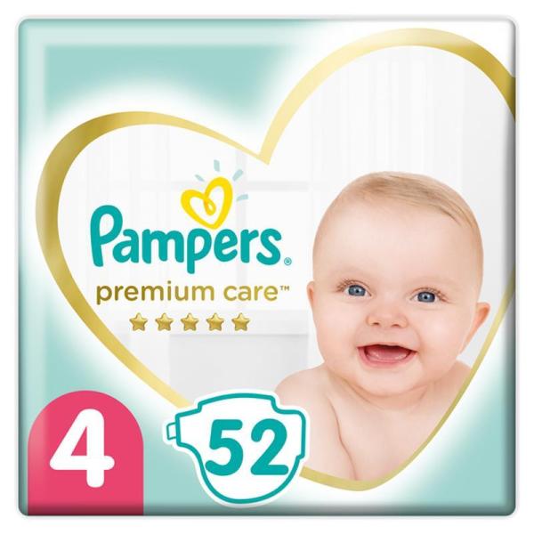 PAMPERS Premium Care jednorázové pleny vel. L 4, 52 ks