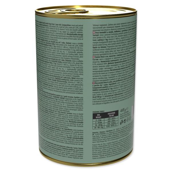 Konzerva Drax Adult s hovězím a drůbežím masem 415g (obrázek 3)