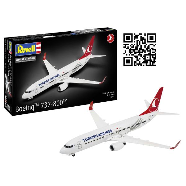 Plastic ModelKit letadlo 03772 - Boeing 737-800 "Turkish Airlines" (1:144) (obrázek 10)