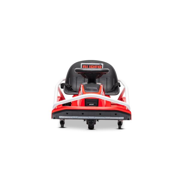 Beneo Motors driftovací Motokára 24V, červená, 300W Bezkartáčový Motor, Lithiová baterie,