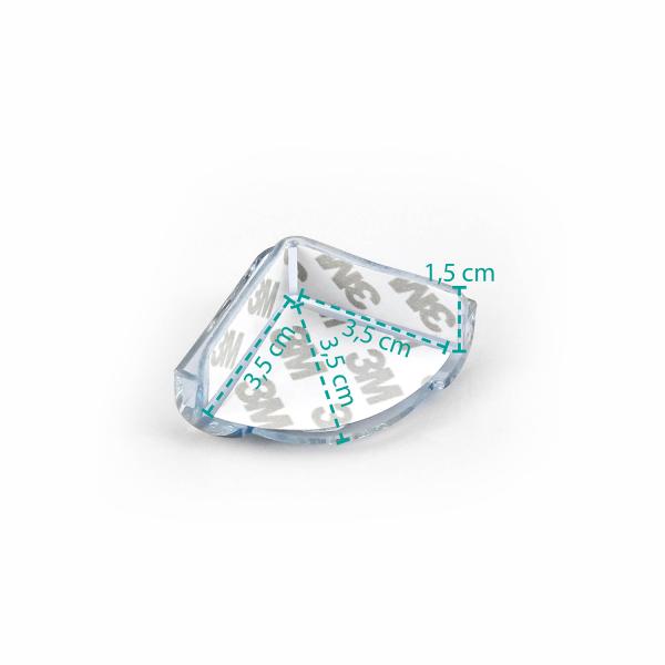 Plastová ochrana rohů 4ks, transparent (obrázek 4)