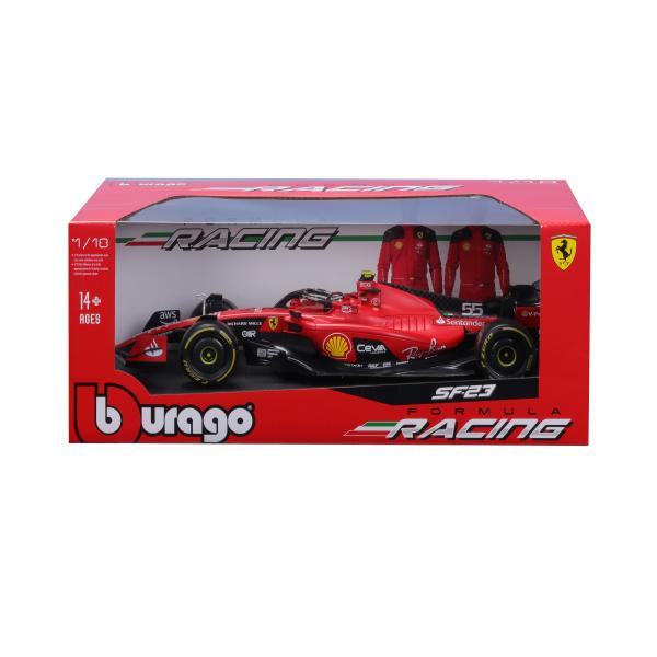 Bburago 1:18 Formula F1 Ferrari Scuderia SF-23(2023) č.55 Carlos Sainz – s jezdcem