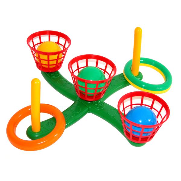 Hádzanie krúžkov a loptičiek