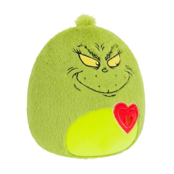 Squishmallows Fuzz-A-Mallows Grinch Grinch se srdíčkem