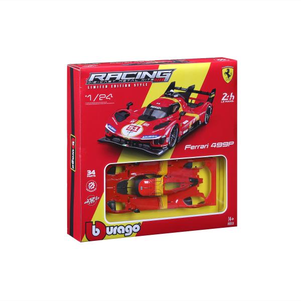 Bburago 1:24 Ferrari Racing Model KIT - Stavebnice 499P LMH 2023 - 24h Le Mans Champion (obrázek 3)