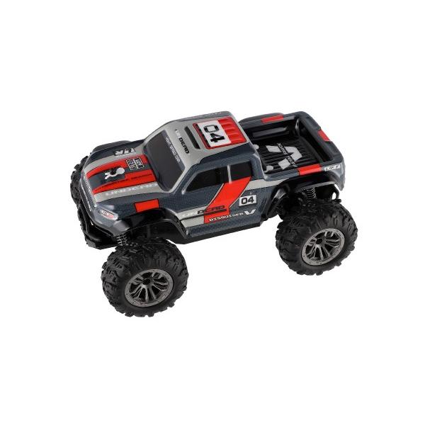 Auto RC pick up terénní, 25 cm, 2,4 GHZ na baterie šedo-červené