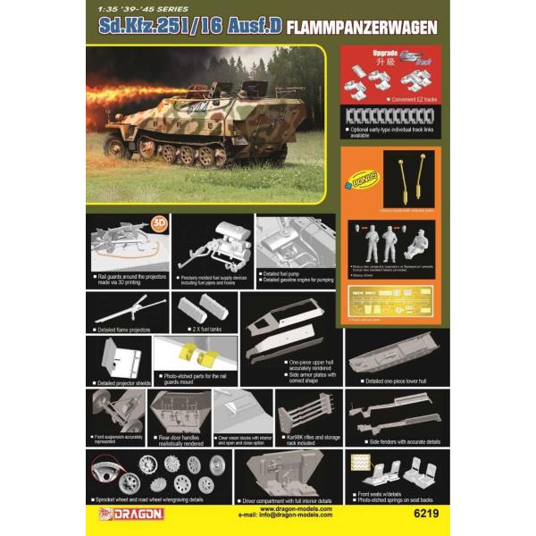 Model Kit military 6219 – Sd.Kfz.251/16 Ausf.D (1:35)