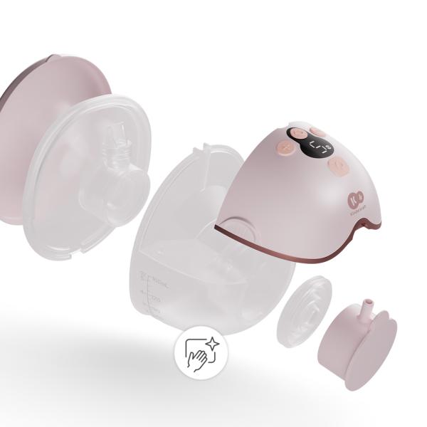 KINDERKRAFT Odsávačka mateřského mléka Single Hands-free Mamaflow Pink (obrázek 5)