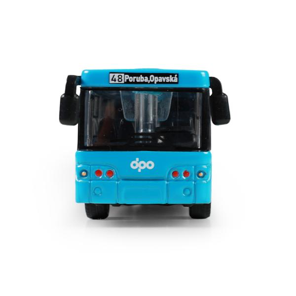 Kovový kloubový autobus DPO Ostrava modrý 18 cm (obrázek 4)