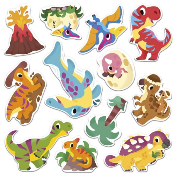 Janod My arts&crafts Maxi Kreativní sada Přelepovací samolepky Dinosauři (obrázek 5)