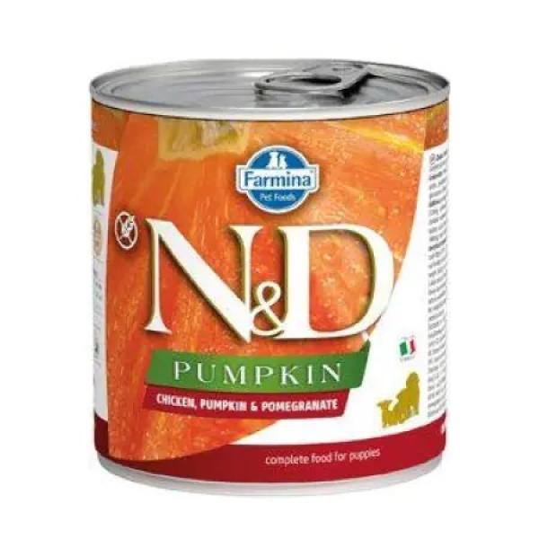 KONZERVA N&D DOG CHICKEN, PUMPKIN & POMEGRANATE  PUPPY  285g