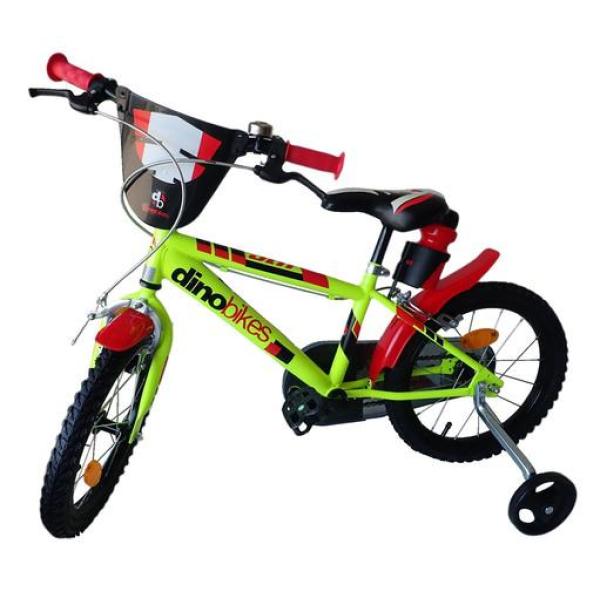 Dino Bikes – Dětské kolo 16″ 416US – zeleno – černé 2020