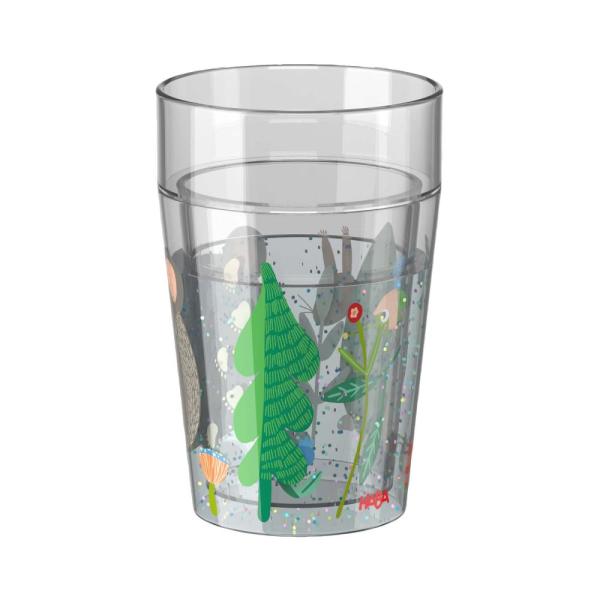 Haba Třpytivý pohárek na vodu pro děti Lesní zvířátka
